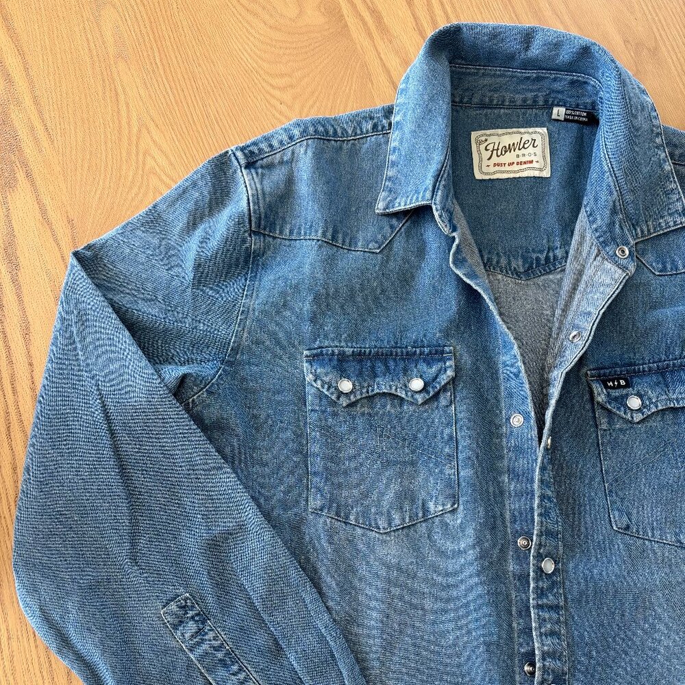 Howler Bros Dust Up Denim Men's Denim Shirt